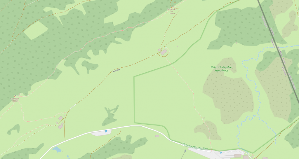 Alpe Moos auf OpenStreetMap
